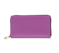 OFYGJFB Grand portefeuille en cuir avec fermeture éclair Motif rose rouge 2 | Portefeuille en cuir microfibre, grande capacité, 12 emplacements pour cartes, poche pour pièces de monnaie, imperméable