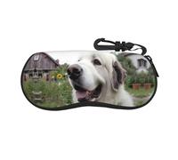 OFYGJFB Happy Little Dog Étui à lunettes en néoprène ultra léger avec clip pour t protection anti-rayures