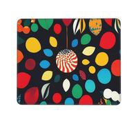 OFYGJFB Tapis de souris carré avec bords cousus - Petit tapis de souris pour souris sans fil, explosion de cerise, pour ordinateur portable, jeux, bureau et décoration d'intérieur (21,1 x 26,2 cm)