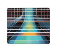 OFYGJFB Tapis de souris carré avec bords cousus - Petit tapis de souris pour souris sans fil, photopléthysmographie vague quantique pour ordinateur portable, jeux, bureau et décoration d'intérieur