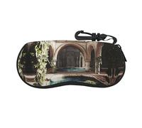 OFYGJFB The Pool Inside the Palace Étui à lunettes de voyage en néoprène ultra léger avec porte-clés et protection anti-rayures