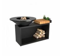 Ofyr - Brasero Island Black 100 Teak Wood Oi3b100w
