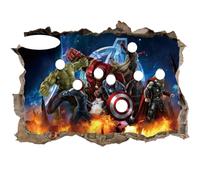 OFYRA 23.7 * 15.7inch super heros stickers muraux enfants décoration chambre decoration murale chambre