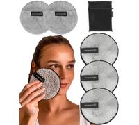 Ogato Lot avec 2 Disques Démaquillants Réutilisables Extra Larges (12 cm) etDouble Face - Trousse de Toilette et Bandeau