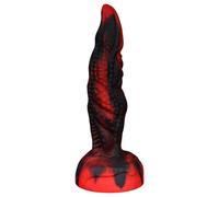 OgazR R Hell - dildo rainuré - 20 cm (rouge)