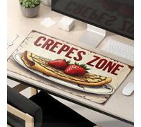 OGBD Accessoires de bureau amusants pour le travail Crepes Zone - Sweet Delights! Tapis de souris avec citations amusantes