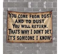 OGBD Beer Decor You Come From Dust And To Dust You Will Return. Tapisserie pour décoration murale pour dortoir (100 x 150 cm)