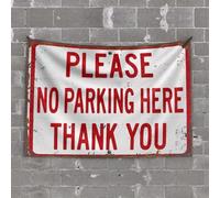 OGBD Tapestries Please No Parking Here Thank You Tapisserie Décoration de chambre à coucher pour adolescents Décoration de bière (75 x 100 cm)