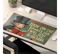 OGBD Tapis de souris amusant « Work When You Can'T Look On The Bright Side, I Will Sit With You In The Dark » Tapis de souris amusant Fournitures de bureau