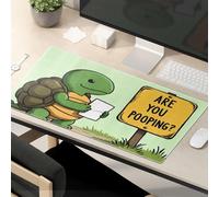 OGBD Tapis de souris sarcastique Une tortue tenant un signe qui dit que vous faites ? Tapis de souris amusant Accessoires de bureau Tapis de souris de jeu