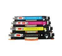 OGBtkLOrs 4 pièces CF350A CF351A CF352A CF353A 130A Cartouche de Toner Couleur Compatible avec Les modèles d'imprimante Color Pro MFP M176n M177fw Remplacement après-Vente