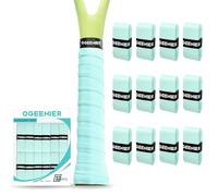 Ogeenier 12 Pack Grip Raquette Tennis Auto-adhésifs antidérapants et Anti-Transpiration pour Surgrip Tennis, Grip Tennis, Grip Raquette Badminton, Surgrip Padel, Grip Raquette Padel