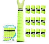 Ogeenier 12 Pack Grip Raquette Tennis Auto-adhésifs antidérapants et Anti-Transpiration pour Surgrip Tennis, Grip Tennis, Grip Raquette Badminton, Surgrip Padel, Grip Raquette Padel