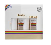 Oger Bio Keratin Gold Ensemble shampoing, kératine et après-shampoing - Lissage, nourrissant - Shampooing et après-shampoing 150 ml - Mini lot de 3 pièces