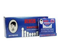 OGER IHHA Pierre d'alun en forme de bois d'allumage - 24 x 20 pour les soins personnels et le rasage - Arrête les saignements après rasage, manucure, pédicure et épilation - 480 bâtonnets jetables