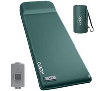 OGERY Matelas de couchage auto-gonflant avec pompe électrique, 8 cm, ultra épais en mousse à mémoire de forme, matelas de camping 4 saisons avec oreiller intégré, équipement essentiel de camping pour