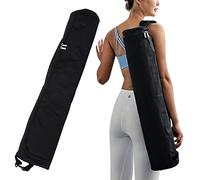 Ogetok Sac de Tapis de Yoga, Sac de Transport de Tapis de Yoga d'exercice à Fermeture éclair Complète, Sangle de Sac de Transport de Tapis de Yoga Imperméable pour Femmes Hommes (Noir)