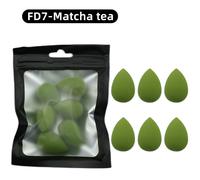 Ogeyero-Mini Éponge De Maquillage,6 Pièces,Pour Poudre De Beauté,Anti-Cernes,Fond De Teint Liquide,Cosmétique Pour Le Visage - Type Fd7 Matcha Tea