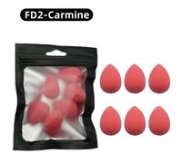 Ogeyero-Mini Éponge De Maquillage,6 Pièces,Pour Poudre De Beauté,Anti-Cernes,Fond De Teint Liquide,Cosmétique Pour Le Visage - Type Fd2 Carmine