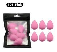 Ogeyero-Mini Éponge De Maquillage,6 Pièces,Pour Poudre De Beauté,Anti-Cernes,Fond De Teint Liquide,Cosmétique Pour Le Visage - Type Fd5 Pink