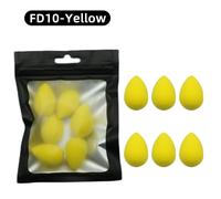 Ogeyero-Mini Éponge De Maquillage,6 Pièces,Pour Poudre De Beauté,Anti-Cernes,Fond De Teint Liquide,Cosmétique Pour Le Visage - Type Fd10 Yellow