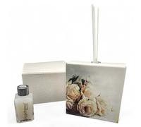 OGGETTANDO Parfum rose romantique avec boîte bonbonnière utile, naissance, mariage, baptême, communion, remise de diplôme, confirmation, 18, 25 et 50 ans, anniversaire et anniversaire