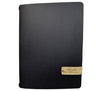oggettando Set 16 Menu Aube Personnalisable A4 (24x32 cm) Restaurant Pub Self Service Bar Pizzerie Brasserie Moderne et Élégant (Noir)