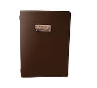 oggettando Set de 6 pièces, menu personnalisable A5 restaurant Pub Self Service Bar Birreria Moderne, cadeaux utiles, originaux et à prix bas (marron)