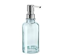 Oggi 12oz Round Glass Lotion and Soap Dispenser for Kitchen Or Bath-Aqua