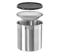 Oggi 7324 Bidon de graisse en acier inoxydable avec filtre amovible 1 litre 4 Quart Inoxysable