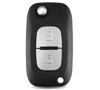 OGGIPRO 2 Boutons Coque Clé Plip Télécommande Compatible Renault Clio 3 Kangoo Master Modus Trafic Scenic Twingo Wind Megane (2 Boutons)