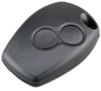 OGGIPRO Boitier de clé 2 Boutons sans Lame Compatible avec Renault Clio 3, Twingo 2, Master 3, Kangoo 2, Trafic et Modus | Coque de Clef Plip Voiture Utilitaire Télécommande