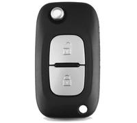 OGGIPRO Coque clé plip télécommande 2 boutons compatible Renault Clio 3, Kangoo, Master, Modus, Twingo, Mégane