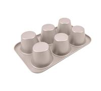 OGIBRIDI Moule à Muffin Antiadhésif Moule à Cupcake Moule à Brownie Muffins Moule à Pudding Tarte Brownies Muffins 6 Cavités - Chaque Cavité Diamètre 8,9cm, Hauteur 7,6cm