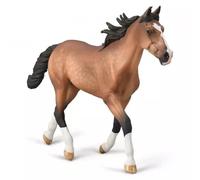 CollectA Figurine de cheval Standardbred Pacer (bai) - Peinte à la main, réaliste 3+