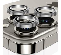 oGiio Caméra Arrière Protecteur Compatible avec iPhone 15 Pro/iPhone 15 Pro Max,9H Anti Rayures Verre Trempé Lentille Protection Film,HD Caméra Film Compatible avec iPhone 15 Pro/15 Pro Max -Gris