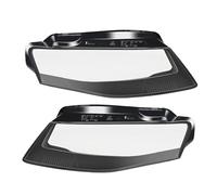 OGJFD Couvercle phare avant de voiture pour A4 A4L B8 2009 - 2012 abat-jour Transparent verre clair enfer Coque Transparente(Left and right)