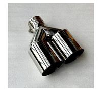 OGJFD Embouts D'éChappement Embout D'échappement Double Universel en Acier Inoxydable 1 Pièce pour BMW Tuyau d'échappement Voiture(ID 76MM-OD 89MM)