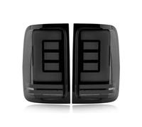OGJFD Feux Arriere Feu arrière LED pour VW pour Amarok v6 2009 - 2019, Signal d'arrêt de frein, réflecteur DRL, accessoire de feu antibrouillard(2pcs Black)