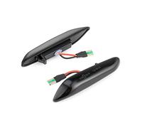 OGJFD Indicateur Rétroviseur Porte D'aile Clignotant Dynamique Pour E46 E36 E60 E61 E90 E92 X1 E84 X3 2 Pièces Côté Garde-boue Marqueur Séquentiel Clignotant Lampe