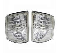 OGJFD Indicateur Rétroviseur Porte D'aile Feux D'angle Avant De Voiture Pour Mercedes Pour Benz W201 E200 E220 E230 E280 E320 Boîtier De Clignotant Blanc/jaune Sans Ampoules(BLANC)