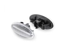 OGJFD Indicateur Rétroviseur Porte D'aile Pour Peugeot 307 107 1007 108 206 301 407 4007 607 Restyling Pour Expert Côté Marqueur Clignotant Répéteur Lumières 2 Pcs(No Dynamic Silver)