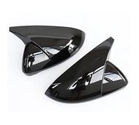 OGJFD rétroviseur latéral 2PCS Mirror Covers Caps Rearview Mirror Case Cover pour VW pour Golf MK7 7.5 pour GTI 7 7R Coque rétroviseur latéral(Noir Brillant)