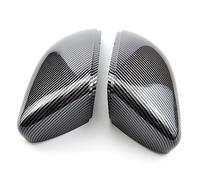 OGJFD rétroviseur latéral 2PCS Side Car Mirror Covers Caps pour VW pour GTI 6 Golf 6 R MK6 R20 pour Touran Pair Wing Rétroviseur Case Cover Trim Cap Coque rétroviseur latéral(Carbon Look Black)