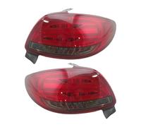 OGJFD Rétroviseur Latéral Clignotant Lot De 2 Feux Arrière À LED Pour Peugeot 206 2004 2005 2006 2007 2008 206CC Feu D'arrêt Clignotant Accessoires Voiture(Red Cover)