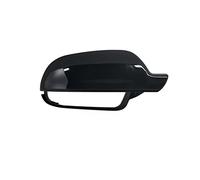 OGJFD rétroviseur latéral Noir Brillant avec Clips Rétroviseurs Latéraux Porte Voiture Capuchons Couvercle Rétroviseur pour A4 A5 B8 A3 8P A6 C6 Q3 Coque rétroviseur latéral(1pc Black Left)