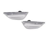 OGJFD Signalement Clignotant Retroviseur 2x LED Clignotants Latéraux Dynamiques Pour Opel Pour Mokka 2012-2016 Pour Mokka X 2016-2020 Feux De Position Latéraux Led De Voiture(Argent)