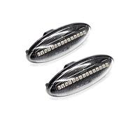 OGJFD Signalement Clignotant Retroviseur Défilement Dynamique LED Côté Lumière Clignotant Séquentiel Répéteur Lampe Voiture Pour Toyota Pour Yaris Pour COROLLA Pour Auris Mk1 E15 RAV4 Mk3(Caystal)