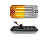 OGJFD Signalement Clignotant Retroviseur Pour Citroen Pour Relais Pour Cavalier Led Dynamique Clignotant Latéral Indicateur Lumière Ambre Voiture Style(6Pcs Silver Gray)
