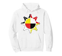 Oglala Lakota Médecine Roue amérindienne Sweat à Capuche